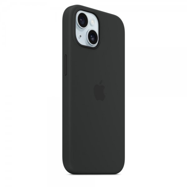 Apple Original iPhone 15 Plus Skal Silikon MagSafe Svart