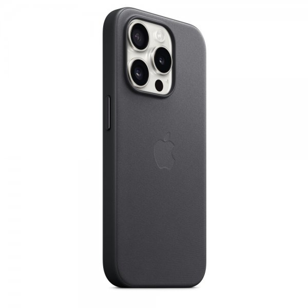 Apple Original iPhone 15 Pro Skal FineWoven MagSafe Svart