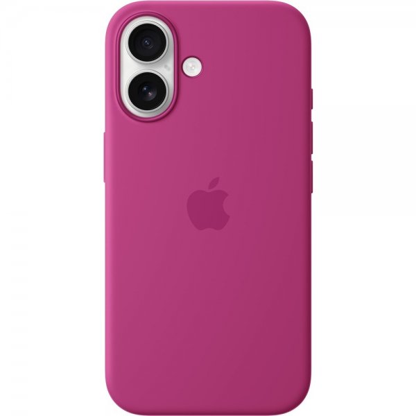Apple Original iPhone 16 Skal Silicone Case MagSafe Fuchsia