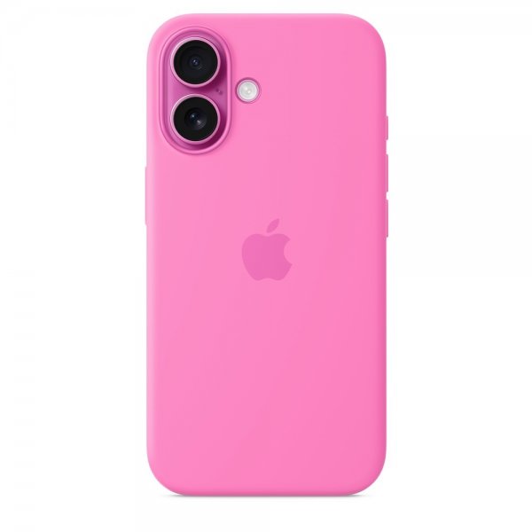Apple Original iPhone 16 Skal Silicone Case MagSafe Peony