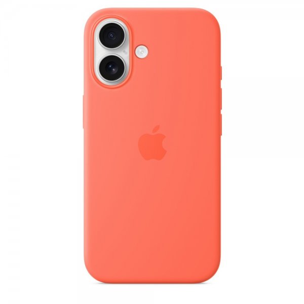 Apple Original iPhone 16 Skal Silicone Case MagSafe Tangerine