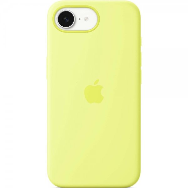 Apple Original iPhone 16e Skal Silicone Case Neon Yellow