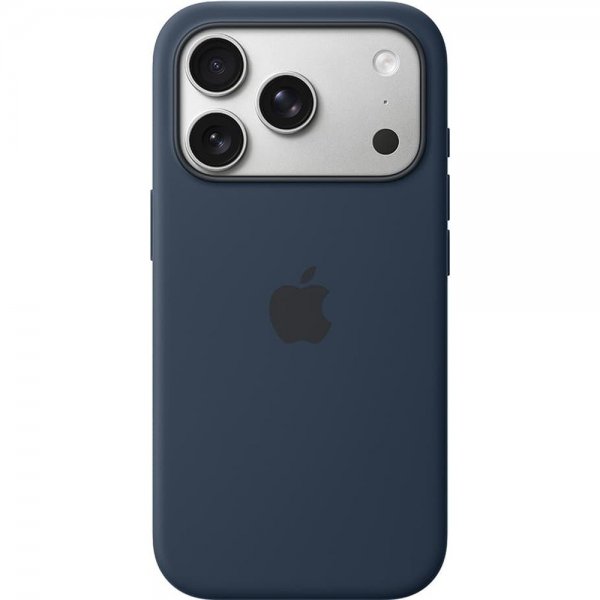 Apple Original iPhone 17 Pro Max Skal Silicone Case MagSafe Midnight