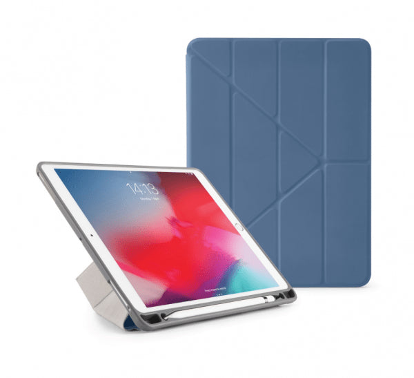 Pipetto iPad Air 2019 (gen 3)/iPad Pro 10.5 Fodral Origami Pencil Marinblå