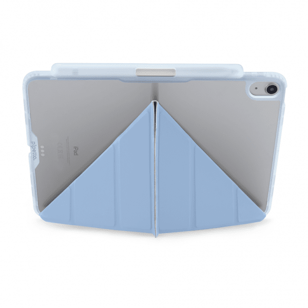 Pipetto iPad Air 11 (M2/M3/M4) Fodral Origami No3 Pencil Case Ljusblå