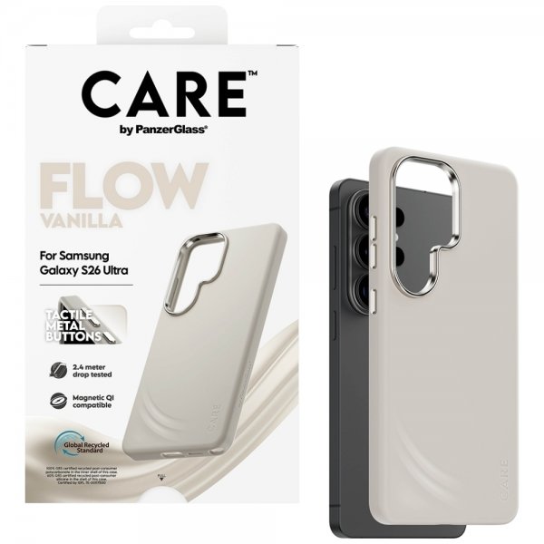 CARE by PanzerGlass Samsung Galaxy S26 Ultra Skal Flow MagSafe Vanilla