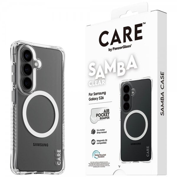 CARE by PanzerGlass Samsung Galaxy S26 Skal Samba MagSafe Transparent