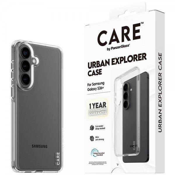CARE by PanzerGlass Samsung Galaxy S26 Plus Skal Urban Explorer Transparent