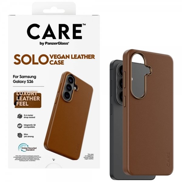 CARE by PanzerGlass Samsung Galaxy S26 Skal Solo Brun