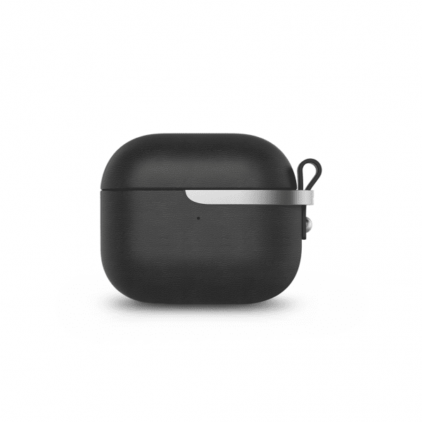 Moshi Pebbo Luxe AirPods 3 Skal PU-Läder Svart