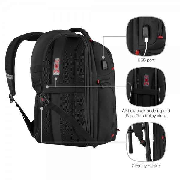 Wenger PlayerOne 17.3" Gaming Datorryggsäck Svart