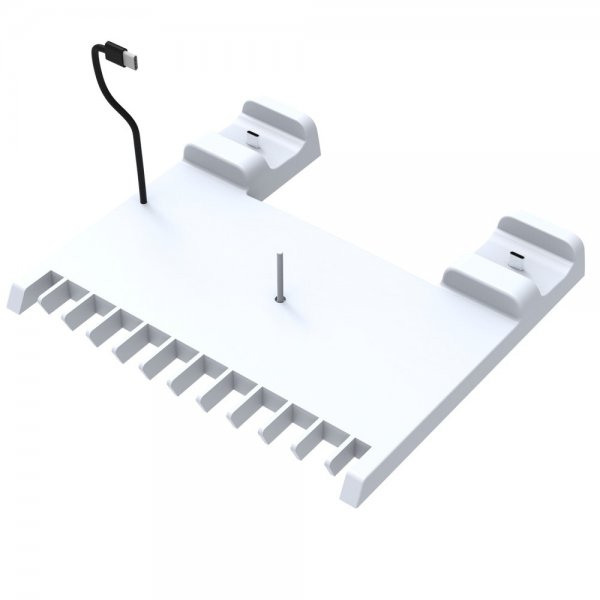 Ipega PS5/PS5 Slim Dockningsstation Kylningsfläkt Kontrolladdning Spelförvaring