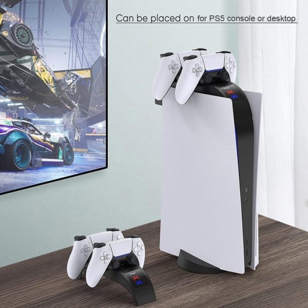 Ipega PlayStation 5 Toppmonterad Snabbladdningsdocka
