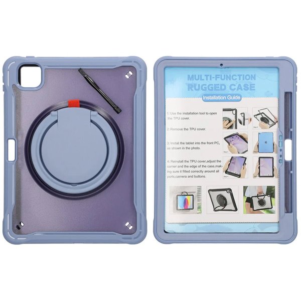 iPad Pro 11 (M4/M5) Skal med Stativ Lila