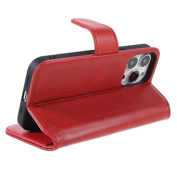 Nordic Covers iPhone 14 Pro Fodral Essential Leather Poppy Red