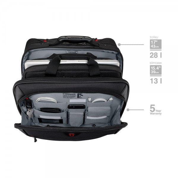 Wenger Potomac Double Gusset 15.4" Business Trolley Svart
