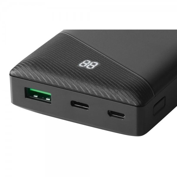 Deltaco Powerbank 10 000 mAh Fast Charge 18W Svart