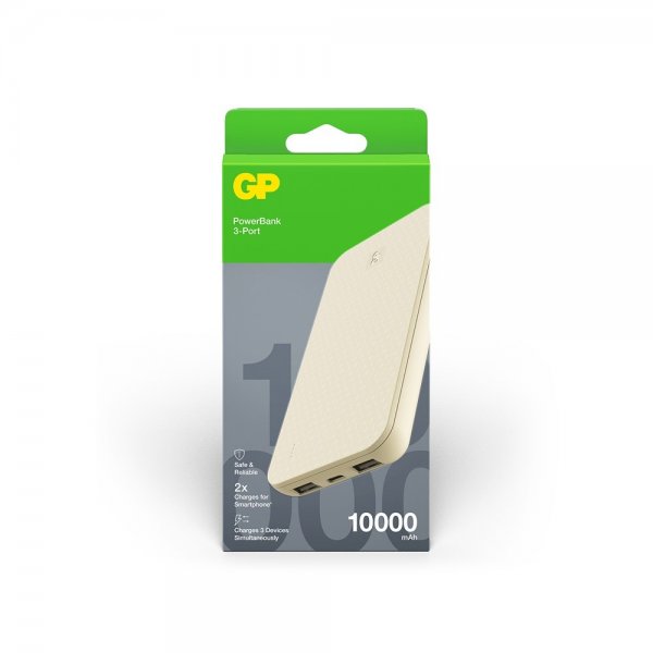 GP Powerbank Plus 10 000 mAh Cream