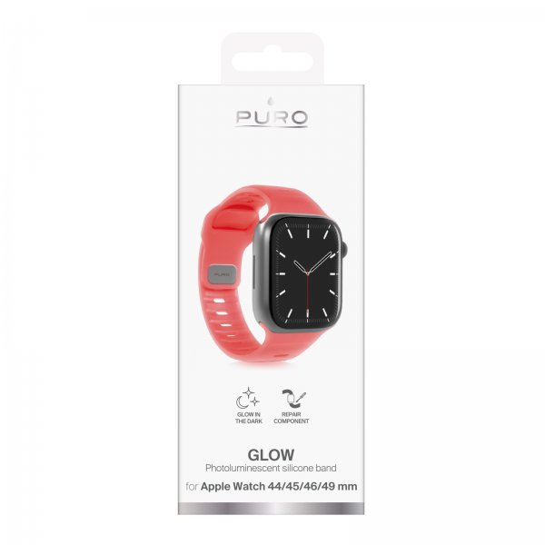 Puro Apple Watch 44/45/46/Ultra 49mm Armband Glow Orange