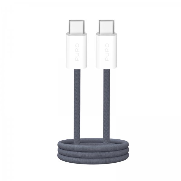 Puro Kabel Fabrik 2.0 60W USB-C till USB-C 1.5m Blå