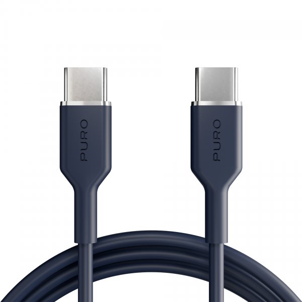 Puro Kabel TPE 25W USB-C till USB-C 1.5m Crown Blue