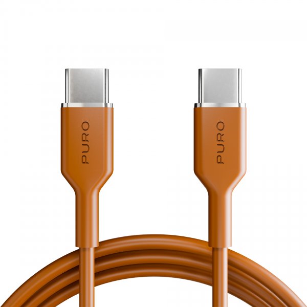 Puro Kabel TPE 25W USB-C till USB-C 1.5m Desert Sun