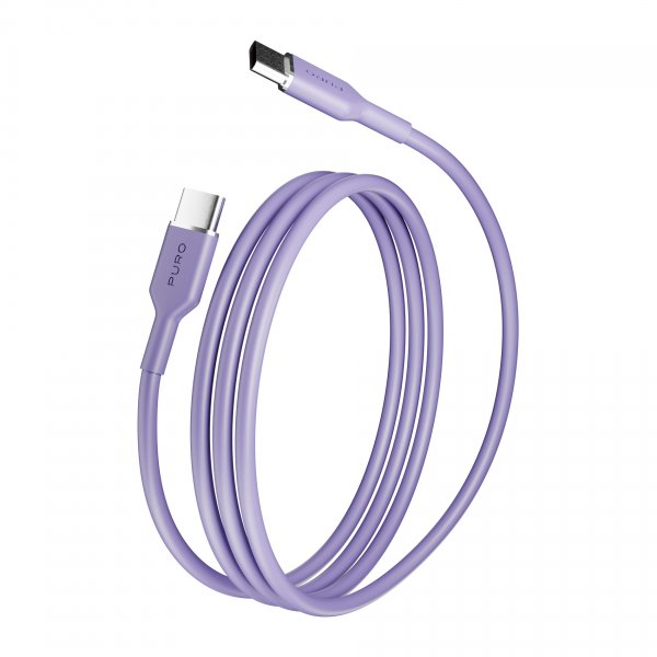Puro Kabel TPE 25W USB-C till USB-C 1.5m Lavender