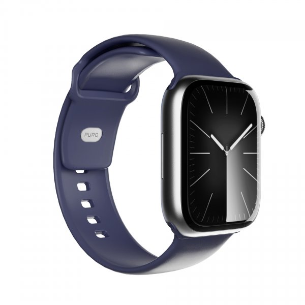 Puro Apple Watch 44/45/46/Ultra 49mm Armband Icon Crown Blue