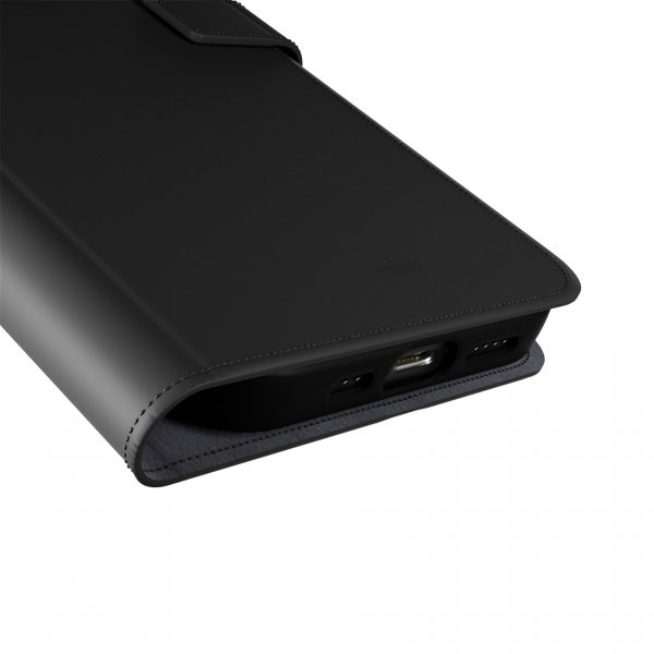 Puro iPhone 16 Pro Fodral Wallet Stand Svart