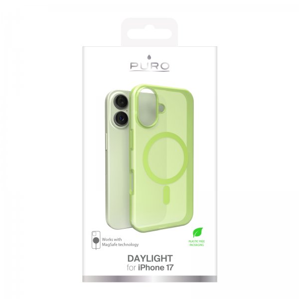 Puro iPhone 17 Skal Daylight MagSafe Salted Lime