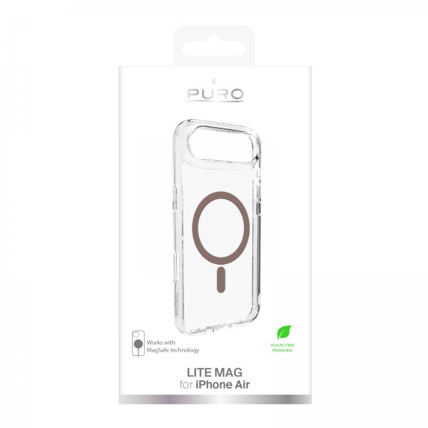 Puro iPhone Air Skal Lite Mag Transparent Brun