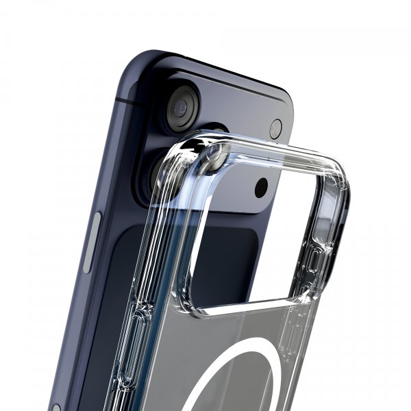 Puro iPhone 17 Pro Skal Impact Clear D3O MagSafe Transparent