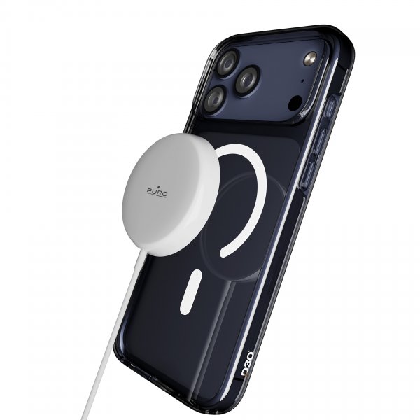 Puro iPhone 17 Pro Skal Impact Clear D3O MagSafe Transparent