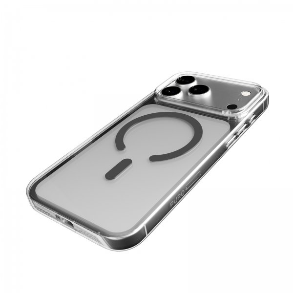 Puro iPhone 17 Pro Skal Lite Mag Transparent Svart