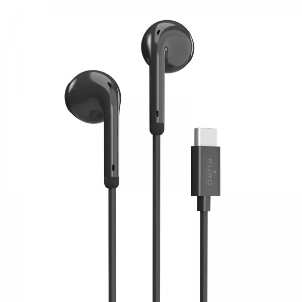 Puro Trådade Hörlurar Filo USB-C Svart