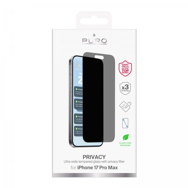 Puro iPhone 17 Pro Max Skärmskydd Privacy