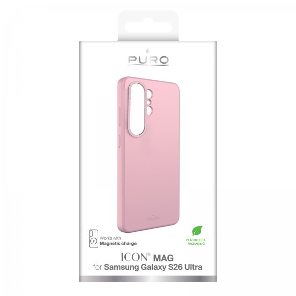 Puro Samsung Galaxy S26 Ultra Skal ICON Mag Pro Rosa