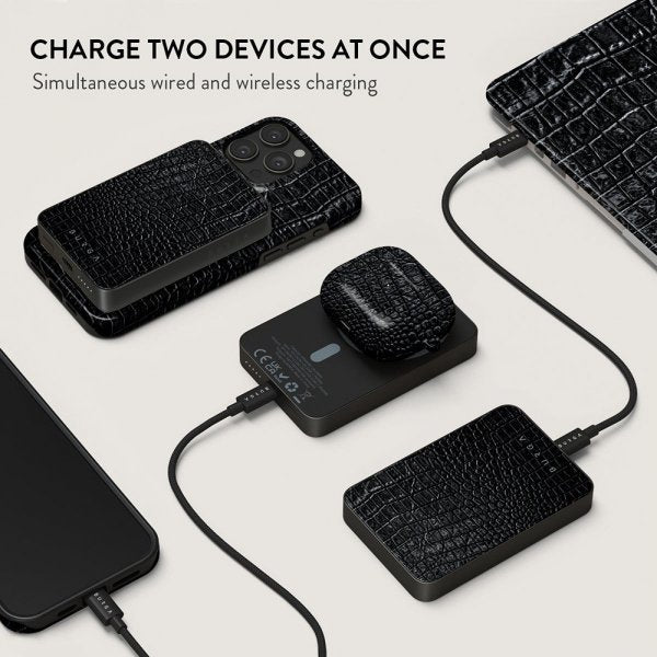 Burga Powerbank MagSafe 5000 mAh Reaper's Touch Metallgrå