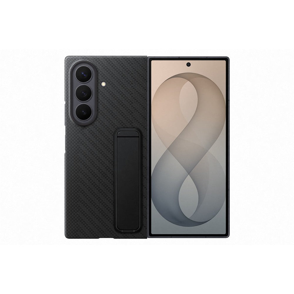 Samsung Original Samsung Galaxy Z Fold 8 Ultra Skal Carbon Standing Case Svart