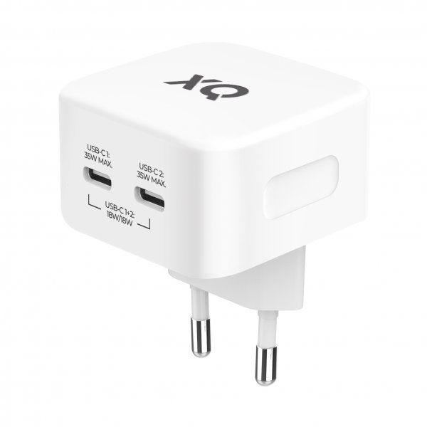 Xqisit Laddare 35W 2xUSB-C GaN Wall Charger