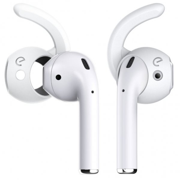 KeyBudz EarBuddyz Ear Hooks för AirPods och EarPods Vit