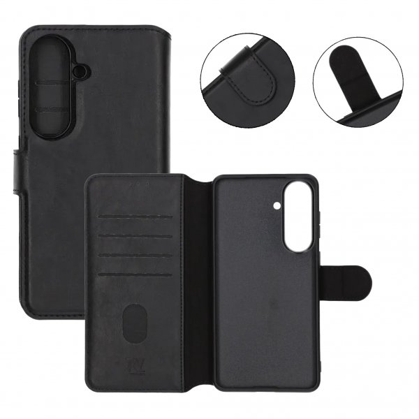 Rvelon Samsung Galaxy S26 Fodral 4 Kortfack Löstagbart Skal Svart