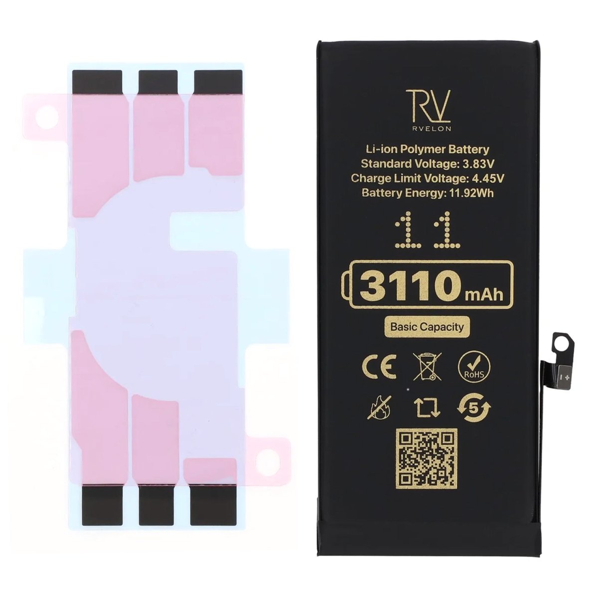 Rvelon Premium Batteri för iPhone 11 - 3110mAh