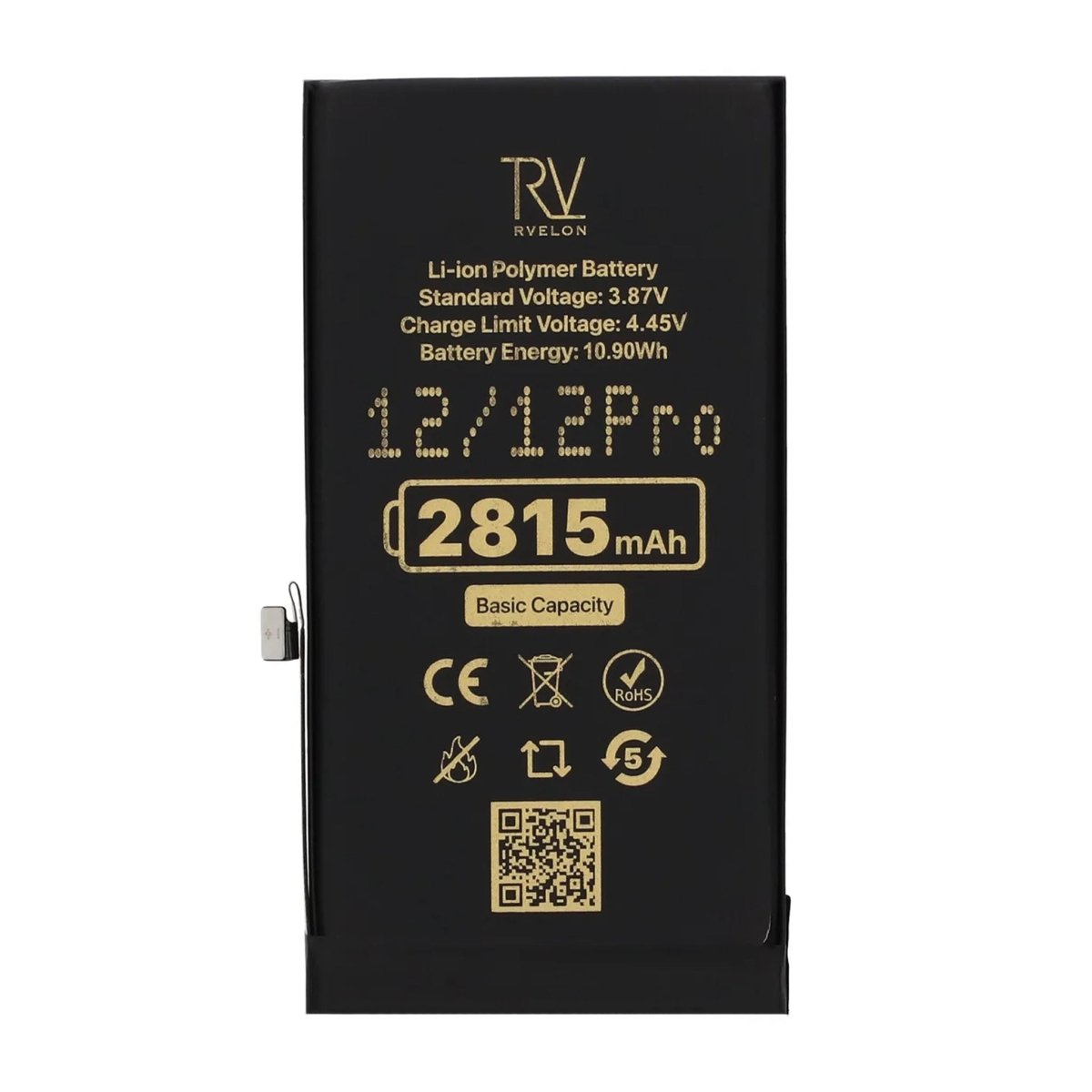 Rvelon Premium Batteri för iPhone 12/12 Pro - 2815mAh