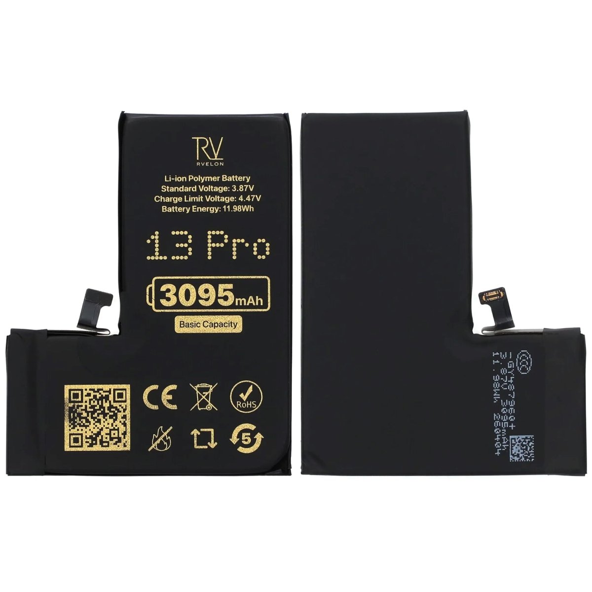 Rvelon Premium Batteri för iPhone 13 Pro - 3095mAh