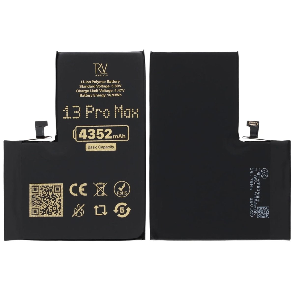 Rvelon Premium Batteri för iPhone 13 Pro Max - 4352mAh