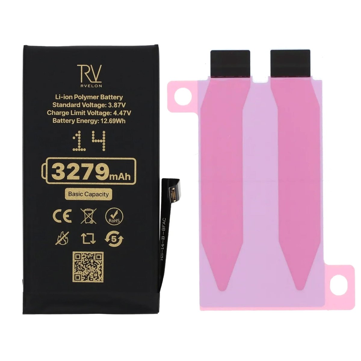 Rvelon Premium Batteri för iPhone 14 - 3279mAh