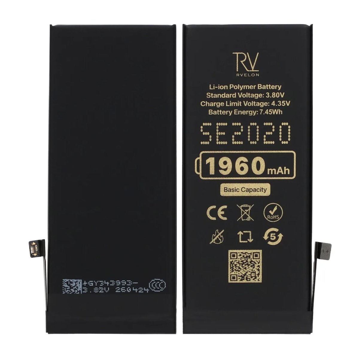 Rvelon Premium Batteri för iPhone SE 2020 - 1960mAh