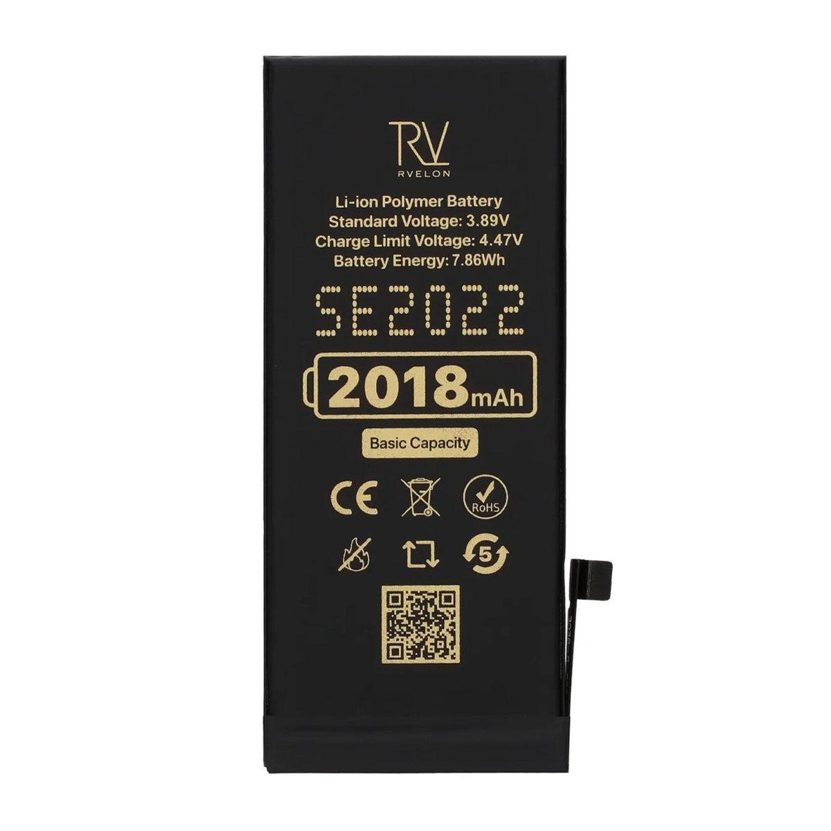 Rvelon Premium Batteri för iPhone SE 2022 - 2018mAh