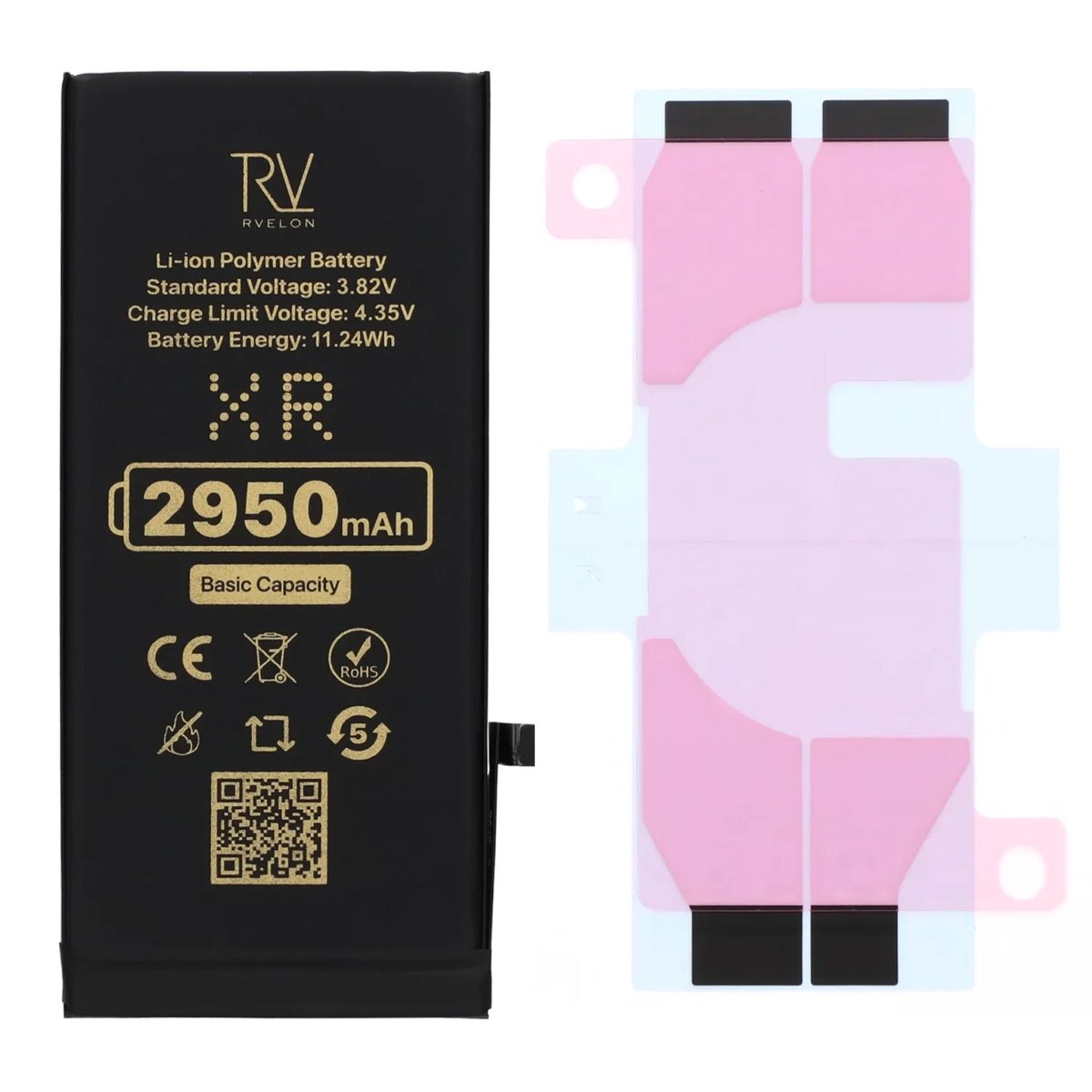 Rvelon Premium Batteri för iPhone XR - 2950mAh